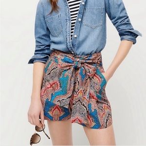 J. Crew Ratti Mediterranean Paisley Print Shorts